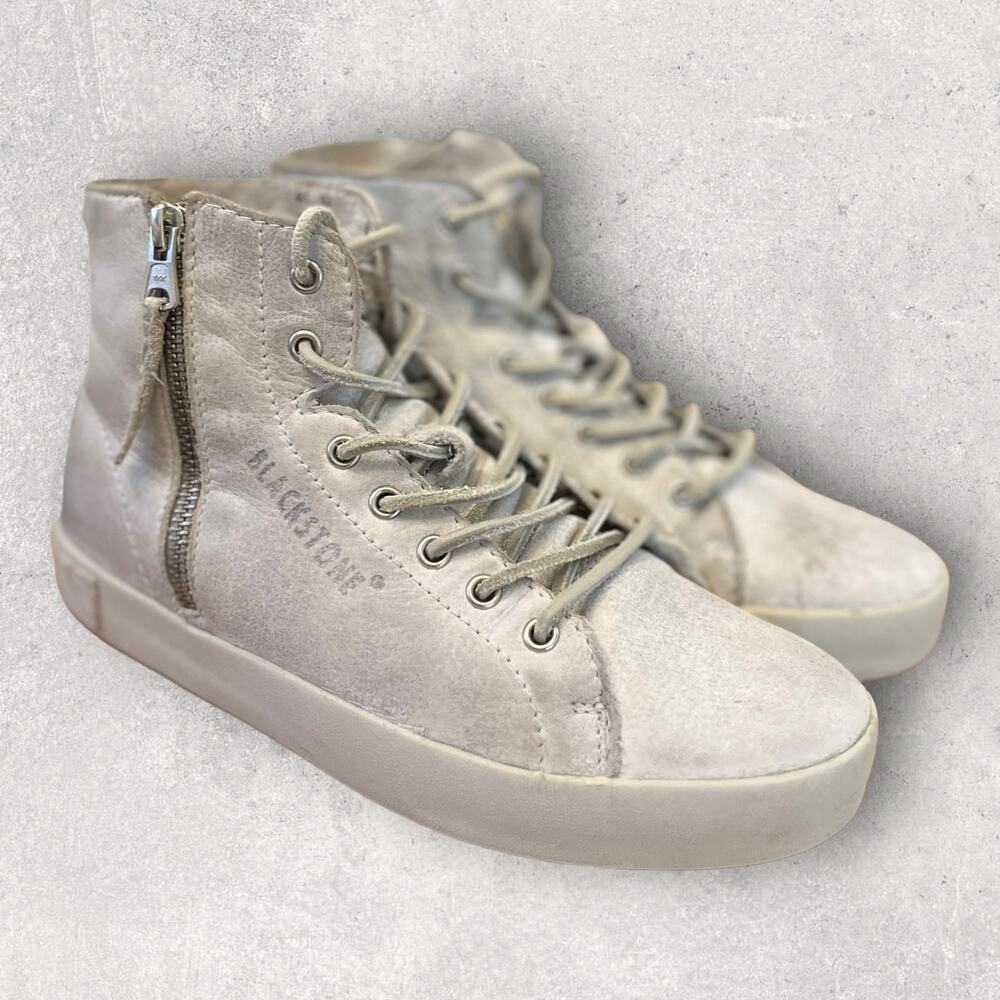 Blackstone KL-62 High Top Shearling Sneakers Leather Laces